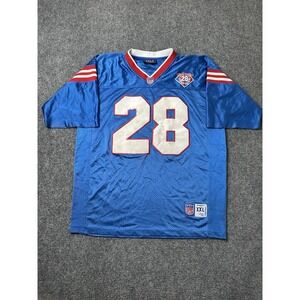 Mens Football NYC All Star Blue Mesh Jersey Number 28, Size US XXL